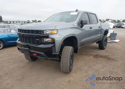 2019 Chevrolet Silverado 1500 Custom Trail Boss z USA, uszkodzony, nr VIN 1GCPYCEH8KZ381795